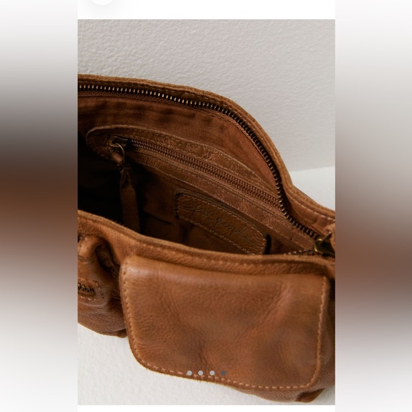 Free People Chocolate Brown Leather Crossbody with Grommet Strap - Picture 3 of 7
